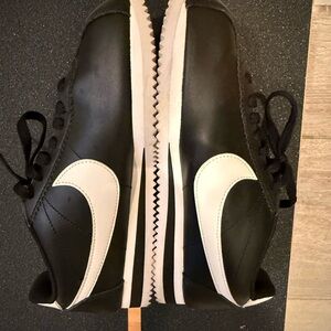 Nike Classic Black and White Cortez Shoes